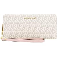 【新品】MICHAEL KORS マイケルコース 長財布 パウダーブラッシュ マイケル・コース 長財布 / パウダーブラッシュ キャンバス 財布